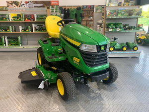 รถตัดหญ้ามือสอง ยี่ห้อ John Deere รุ่น X380 X950R 28V เครื่องยนต์ 4 จังหวะ 173 ซีซี 5.5 แรงม้า พร้อมถังเก็บหญ้า 100 ลิตร โครงเหล็ก รุ่น H - Product Image 6