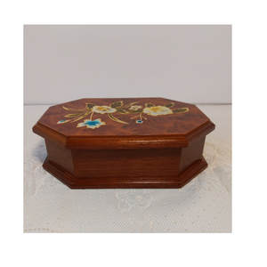 Joyero de madera de la mejor calidad, caja de regalo redonda personalizada al por mayor, reloj y rosa, regalos para novias, uso a la venta - Product Image 4