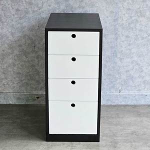 Armoire sur pied en bois de caoutchouc à 4 tiroirs 60x35x75cm Peinte TCN68049 pour utilisation dans le salon - Product Image 6