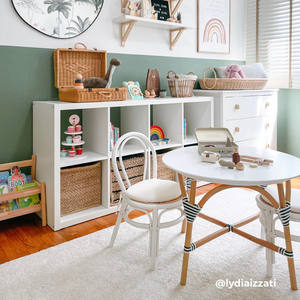 Silla de ratán natural ecológica al mejor precio al por mayor, muebles para niños para dormitorio y sala de estar, gabinete de juguetes para niños - Product Image 4