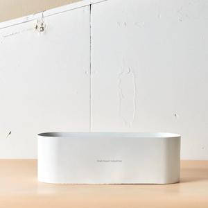 Venta al por mayor a granel clásico Barco de Hierro forma ecológica florero blanco acabado maceta de mesa para la decoración de la sala de estar - Product Image 2