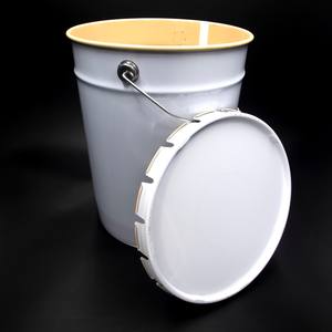 Seaux coniques en fer blanc personnalisables de 305 mm avec couvercle à cosse ou couvercle à loquet annulaire et capacité totale de 13,5 à 27 lt. - Product Image 4