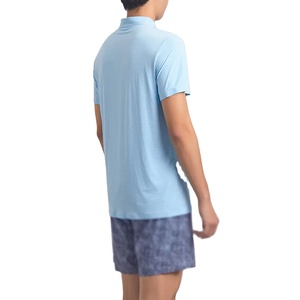 Chemises de golf en maille unie à séchage rapide, personnalisables avec logo, de haute qualité, en polyester, à manches courtes pour hommes, vente en gros - Product Image 5