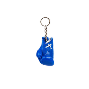 Porte-clés de haute qualité en forme de mini-gants de boxe rectangulaires avec du cuir PU et logo personnalisé - Product Image 4