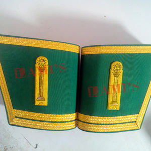 Maçonnique Regalia Artisanat Gantelets Poignets Meilleur Matériel À La Main Personnalisé Maçonnique Regalia Poignets à Vendre - Product Image 1