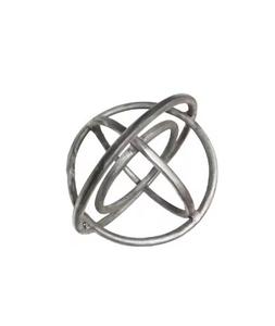 Sculpture en aluminium plaqué argent élégante 2025, artisanale, moderne, écologique, pour mariage, anniversaire, Noël, décoration de table, artisanat en métal - Product Image 1