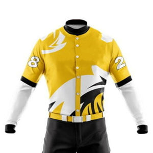 Tenues d'équipe de baseball de haute qualité à prix raisonnable, légères, en polyester 100 %, durables, vêtements d'équipe - Product Image 4