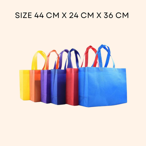 Mélange de couleurs Spunbond fourre-tout personnalisé Eco sac à provisions non tissé avec poignées de transport renforcées - Product Image 2