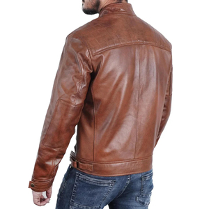 New Arrival Motorcycle Genuine Leather <b>Jacket</b> Biker Motorbike Casual Latest Design Leather Waterproof Outdoor <b>jacket</b> <b>for</b> <b>men</b> - Product Image 5
