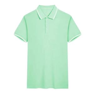 Trendy Custom <b>Men's</b> <b>Pink</b> Polo <b>T</b>-<b>Shirt</b> Summer Streetwear Cotton Golf <b>Shirt</b> OEM Embroidered Logo Collar Tee - Product Image 3