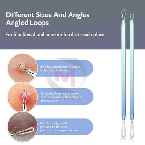 10 Cái Dụng Cụ Loại Bỏ Mụn Đầu Đen Bằng Thép Không Gỉ Bộ Dụng Cụ Nặn Mụn Trứng Cá Mụn Đầu Trắng - Product Image 3