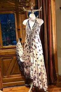 Nouveau été femmes vêtements décontractés imprimé col en v floral Maxi robes de soirée tout match dos nu sangle Empire grandes tailles OEM - Product Image 4