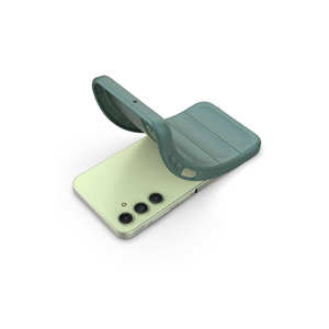 Funda para Samsung Galaxy A25, Carcasa Trasera Flexible de TPU y Silicona con Diseño Étnico en Verde Oscuro - Product Image 6