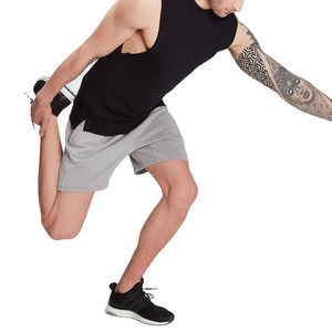 Débardeur d'été à capuche décontracté pour hommes pour la mode de rue respirant à séchage rapide tricoté 100% haut en coton pour les sports de plein air - Product Image 6