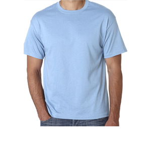 Camisetas Casuales Holgadas de Color Sólido para Hombre, con Logotipo Personalizado, Cuello Redondo, Algodón, Deportivas, de Manga Corta - Product Image 2
