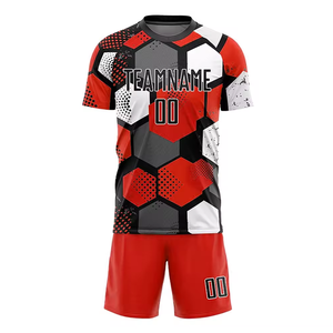 Kit d'uniforme de football de sublimation pour jeunes dernière saison hommes/femmes maillot d'entraînement de football ensembles imprimés pour vêtements d'entraînement de club - Product Image 5