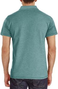Chemises de golf décontractées pour hommes Chemise basique à manches courtes avec boutons classiques T-shirts en coton de couleur unie Tops stylés de golf évacuant l'humidité - Product Image 2