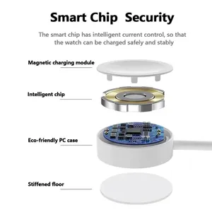 Cargador Inalámbrico Magnético Portátil <span class=keywords><strong>USB</strong></span> Tipo C para <span class=keywords><strong>Apple</strong></span> <span class=keywords><strong>Watch</strong></span> IWatch Series S10/S9/9/8/7/6 Ultra 5/4/3/2 <span class=keywords><strong>SE</strong></span> Cable de Carga - Product Image 5