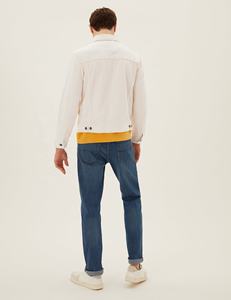 แจ็กเก็ตยีนส์สีน้ำเงินสำหรับผู้ชายเสื้อแจ็คเก็ตผ้ายีนส์สำหรับฤดูหนาวโลโก้ได้ตามต้องการ - Product Image 4