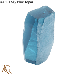 Nano Diamante en Bruto Cultivado en Laboratorio # Topacio Azul Cielo A 111, Gema Sintética, Corte de Gema, Simulada, Creada en Laboratorio, Calibración Nanosital - Product Image 2