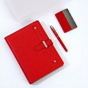 Set de Regalo Ejecutivo de Oficina, Cuaderno de Cuero PU, Obsequio Empresarial, Regalo Corporativo, Set de Papelería Premium con Logotipo Personalizado - Product Image 3