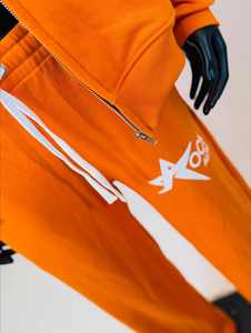 Ensemble survêtement homme 2 pièces, sweat à capuche et pantalon de survêtement évasé, imprimé 3D streetwear, broderie logo personnalisé, 100% coton, coupe oversize, hiver - Product Image 5