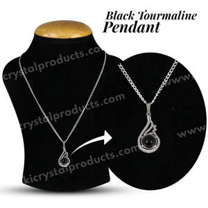 Collar con Colgante de Piedra de Cristal Natural con Cadena de Metal - Estilo Locket - Product Image 6