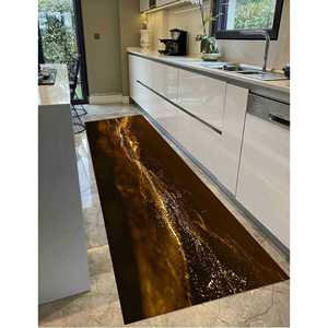 Tapis imprimé doré scintillant - Moderne, tendance, classique, tapis de voiture, tapis d'entrée, tapis en chenille - Product Image 4