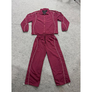 Survêtement décontracté personnalisé en polyester/coton léger avec fermeture éclair pour homme – Coupe régulière, respirant, coupe-vent, idéal pour l'été (vente en gros) - Product Image 3