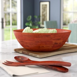 Best Quality <b>Deep</b> Wooden <b>Bowl</b> with Polished Surface & Unique Shape for Soups Salads and Pasta Use Available for Wholesale Price - Product Image 3