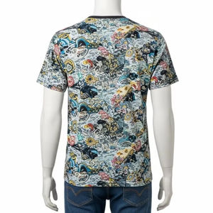 เสื้อยืดคอกลมผู้ชาย ผ้าโพลีเอสเตอร์ผสมคอตตอน พิมพ์ลายดิจิตอล กันยับ นุ่ม สบาย ใส่ได้ทุกวัน - Product Image 5