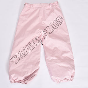 Light Pink Waterproof Snowboard Pants with <b>Belt</b> Adjusters Zipper Pockets Front Fly and <b>Elastic</b> Cuffs for Cold-Weather Riding - Product Image 2