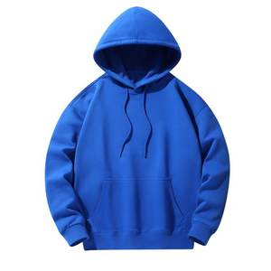 Sudaderas básicas para hombre, sudadera de manga larga con ajuste holgado, jersey con capucha y cordón, sudadera informal de Color sólido - Product Image 4