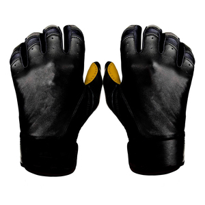 Guantes de bateo de cuero con puños cortos para hombre en varios colores, tamaños personalizados para una mayor comodidad y rendimiento en el béisbol - Product Image 5