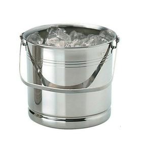 Cuve à bière en métal et acier fabriqué à la main de dernier créateur Cuvette à glace décorative en acier inoxydable pour bouteilles de bière - Product Image 1