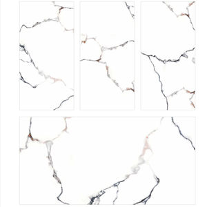 Piso de lujo esmaltado 60x120 Azulejos de porcelana Aspecto de mármol Azulejos de losa de porcelana brillante Habitación clásica Gris rústico - Product Image 1