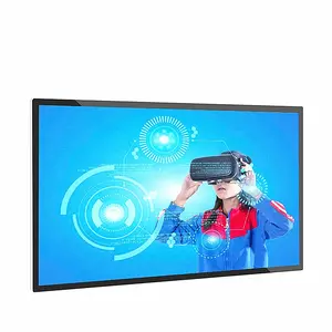 Reproductor de publicidad de vídeo interactivo para interiores, de TV Monitor, señalización Digital inteligente, pantalla LCD montada en la pared para anuncios de Mart