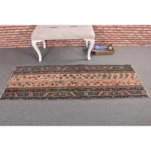 พรมวินเทจ ขนาด 2.1x6.1 ฟุต สีน้ำเงิน-น้ำตาล ลายปะติดปะต่อ ทำจากขนสัตว์ พรมตุรกี - Product Image 3