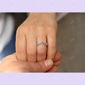 Anillo de compromiso de doble galón flotante, moissanita superior de la India, nuevo diseño, boda, precio de fábrica al por mayor para el vendedor - Product Image 3