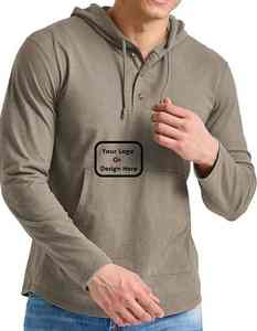 Sudadera con capucha ajustada con estilo para hombre 100% algodón transpirable sólido para colección de invierno Pakistán todos los tamaños disponibles - Product Image 5