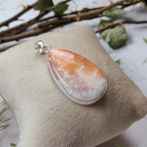 จี้เงินประดับพลอยรูปหยดน้ำตา - Product Image 3