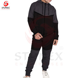 Ensemble de sweat à capuche sport personnalisé pour hommes avec logo imprimé Ensemble de sweat à capuche blanc Vêtements de sport jogging unisexes - Product Image 5