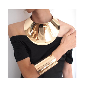 สร้อยคอทองเหลืองและกำไลข้อมือเครื่องประดับวัสดุทองเหลืองหลายสร้อยคอออกแบบสำหรับผู้หญิงจี้ชิ้นส่วนใช้เป็นของขวัญแต่งงาน - Product Image 1