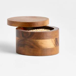 Cave à sel écologique en bois d'acacia, lavage à la main uniquement - Product Image 5