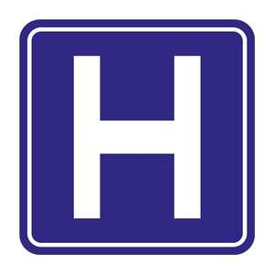 Panneau d'hôpital réfléchissant B-15 pour une haute visibilité - Product Image 3