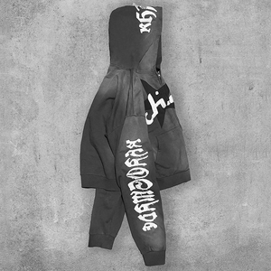 सबसे ज्यादा बिकने वाली कस्टम विनिर्माण थोक कढ़ाई पैच और सूरज की फीकी हुई हुडी निर्माता कस्टम ज़िप अप हुडी - Product Image 3