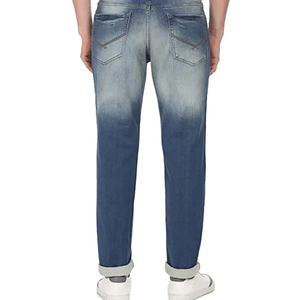 Pantalones Vaqueros de Mezclilla Slim Fit con Lavado a la Piedra, Cintura Media, Pierna Recta, de Algodón, Casuales para Hombre, Estilo Otoñal, ¡Gran Oferta! - Product Image 4