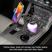 Support de porte-gobelets double 2-en-1 pour voiture avec conception rotative, en ABS+PC, modèle A13136 Pro, logo personnalisé pour une utilisation pratique