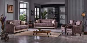 Sofá cama extensible con estilo Milk and Beauty para una cómoda sala de estar para villas - Product Image 5