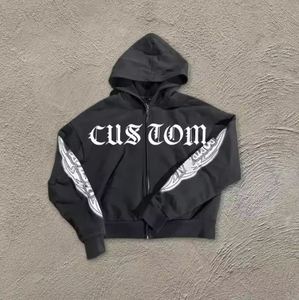 Sweat à capuche court pour femmes décontracté confort tricoté tissu expédition rapide impression mignonne sur le devant col à capuche pour les saisons d'hiver - Product Image 4